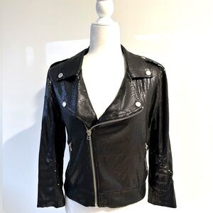 Zara Sequence Black Moto Jacket